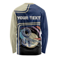 Custom Volleyball Long Sleeve Shirt Astronaut Cosmic Spiker
