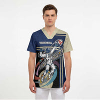 Custom Volleyball Scrub Top Astronaut Cosmic Spiker