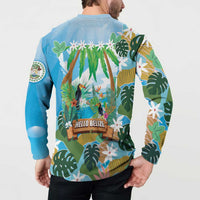 Toucan Belize Button Sweatshirt Tropical Vibes DT05