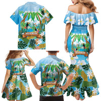 Toucan Belize Family Matching Mermaid Dress and Hawaiian Shirt Tropical Vibes DT05
