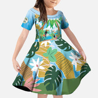 Toucan Belize Family Matching Off Shoulder Maxi Dress and Hawaiian Shirt Tropical Vibes DT05