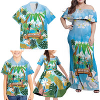 Toucan Belize Family Matching Off Shoulder Maxi Dress and Hawaiian Shirt Tropical Vibes DT05