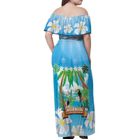 Toucan Belize Family Matching Off Shoulder Maxi Dress and Hawaiian Shirt Tropical Vibes DT05