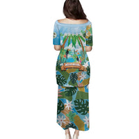 Toucan Belize Family Matching Puletasi and Hawaiian Shirt Tropical Vibes DT05