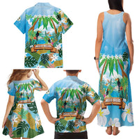 Toucan Belize Family Matching Tank Maxi Dress and Hawaiian Shirt Tropical Vibes DT05