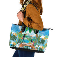 Toucan Belize Leather Tote Bag Tropical Vibes