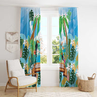Toucan Belize Window Curtain Tropical Vibes