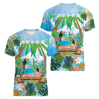 Toucan Belize Women V-Neck T-Shirt Tropical Vibes DT05