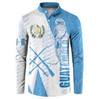 Guatemala Button Sweatshirt Quetzal Bird Guatemalan Soul DT05