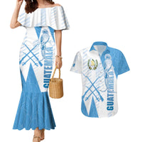 Guatemala Couples Matching Mermaid Dress and Hawaiian Shirt Quetzal Bird Guatemalan Soul DT05