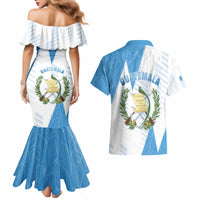 Guatemala Couples Matching Mermaid Dress and Hawaiian Shirt Quetzal Bird Guatemalan Soul DT05