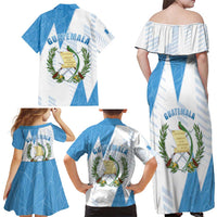 Guatemala Family Matching Off Shoulder Maxi Dress and Hawaiian Shirt Quetzal Bird Guatemalan Soul DT05