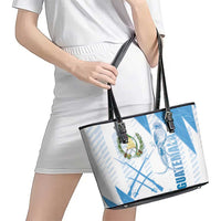 Guatemala Leather Tote Bag Quetzal Bird Guatemalan Soul