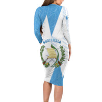 Guatemala Long Sleeve Bodycon Dress Quetzal Bird Guatemalan Soul DT05