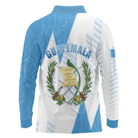 Guatemala Long Sleeve Polo Shirt Quetzal Bird Guatemalan Soul DT05