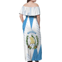 Guatemala Off Shoulder Maxi Dress Quetzal Bird Guatemalan Soul DT05
