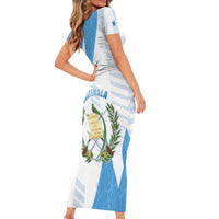 Guatemala Short Sleeve Bodycon Dress Quetzal Bird Guatemalan Soul DT05