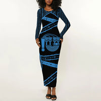Egypt Menat Long Sleeve Bodycon Dress Ancient Mythology Goddess Hathor Necklace