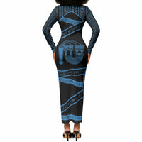 Egypt Menat Long Sleeve Bodycon Dress Ancient Mythology Goddess Hathor Necklace
