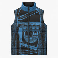 Egypt Menat Sleeveless Puffer Jacket Ancient Mythology Goddess Hathor Necklace