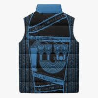 Egypt Menat Sleeveless Puffer Jacket Ancient Mythology Goddess Hathor Necklace