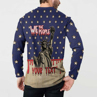 Personalized USA 4th Of July Button Sweatshirt We The People - Wonder Print Shop