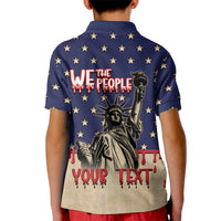 Personalized USA 4th Of July Kid Polo Shirt We The People - Wonder Print Shop