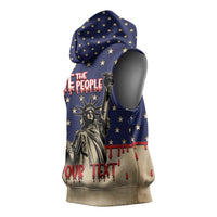 Personalized USA 4th Of July Sleeveless Hoodie We The People - Wonder Print Shop