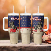 Personalized USA 4th Of July Tumbler With Handle We The People - Wonder Print Shop