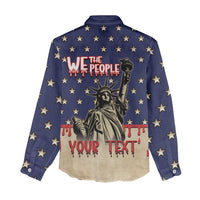 Personalized USA 4th Of July Women Casual Shirt We The People - Wonder Print Shop