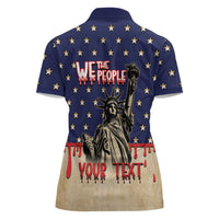 Personalized USA 4th Of July Women Polo Shirt We The People - Wonder Print Shop