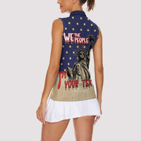 Personalized USA 4th Of July Women Sleeveless Polo Shirt We The People - Wonder Print Shop