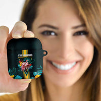The Bahamas AirPods Case The Flamingo Tropical Flowers - Wonder Print Shop