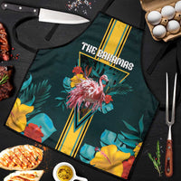 The Bahamas Apron The Flamingo Tropical Flowers - Wonder Print Shop