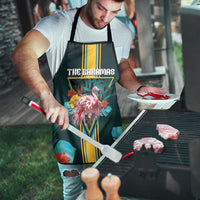 The Bahamas Apron The Flamingo Tropical Flowers - Wonder Print Shop