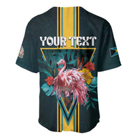 Personalized The Bahamas Baseball Jersey The Flamingo Tropical Flowers - Wonder Print Shop