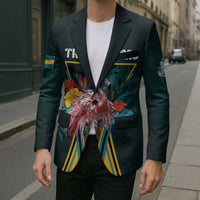 Personalized The Bahamas Blazer The Flamingo Tropical Flowers - Wonder Print Shop