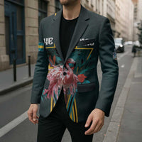 Personalized The Bahamas Blazer The Flamingo Tropical Flowers - Wonder Print Shop