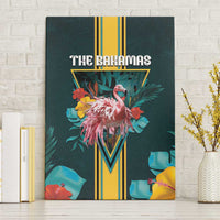 The Bahamas Canvas Wall Art The Flamingo Tropical Flowers - Wonder Print Shop