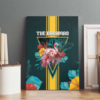 The Bahamas Canvas Wall Art The Flamingo Tropical Flowers - Wonder Print Shop