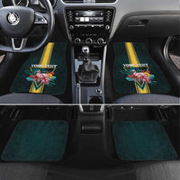 The Bahamas Car Mats The Flamingo Tropical Flowers - Wonder Print Shop