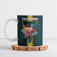 The Bahamas Ceramic Mug The Flamingo Tropical Flowers - Wonder Print Shop
