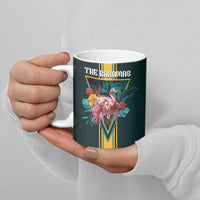 The Bahamas Ceramic Mug The Flamingo Tropical Flowers - Wonder Print Shop