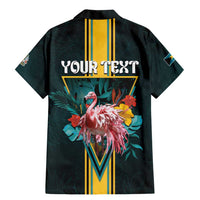 Personalized The Bahamas Family Matching Mermaid Dress and Hawaiian Shirt The Flamingo Tropical Flowers - Wonder Print Shop