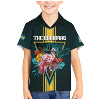 Personalized The Bahamas Family Matching Mermaid Dress and Hawaiian Shirt The Flamingo Tropical Flowers - Wonder Print Shop