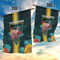 The Bahamas Garden Flag The Flamingo Tropical Flowers - Wonder Print Shop