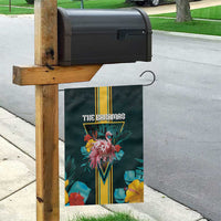 The Bahamas Garden Flag The Flamingo Tropical Flowers - Wonder Print Shop