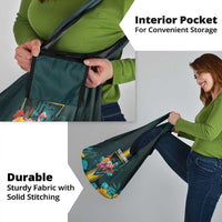 The Bahamas Grocery Bag The Flamingo Tropical Flowers - Wonder Print Shop