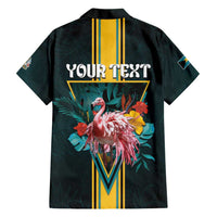 Personalized The Bahamas Hawaiian Shirt The Flamingo Tropical Flowers - Wonder Print Shop
