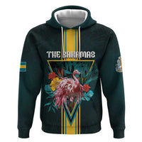 Personalized The Bahamas Hoodie The Flamingo Tropical Flowers - Wonder Print Shop